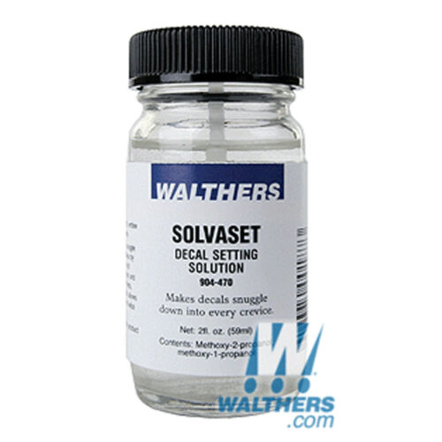 Walthers 904-470 Solvaset Decal Setting Solvent 2oz 59.1ml Bottle