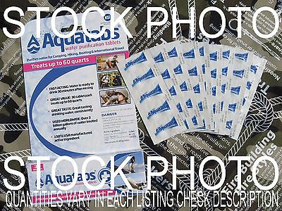 Aquatabs Water Purification Tablets-survival First-freshest Exp Date! 10/24
