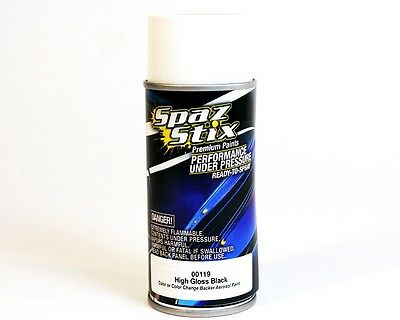 Spaz Stix 00119 High Gloss Black/backer Aerosol Paint 3.5oz
